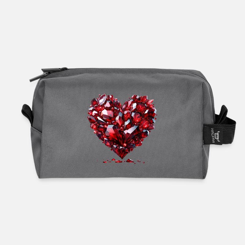 Ruby Love T-Shirt - Recycelte Kulturtasche - Anthrazit
