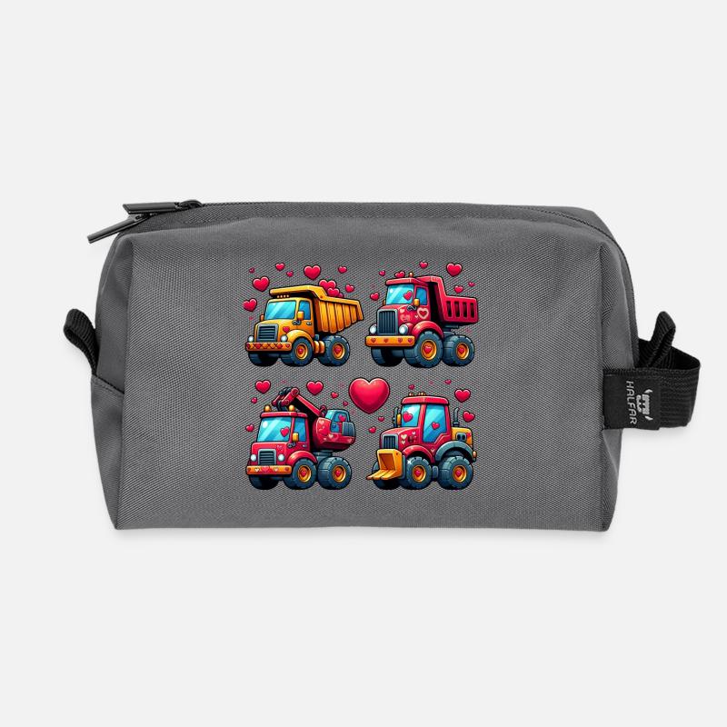 Tiny Builders' Affection - Bau-T-Shirt - Recycelte Kulturtasche - Anthrazit
