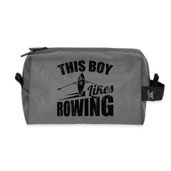 Aviron Enfant - Trousse de toilette en tissu recyclé - anthracite - Devant