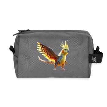 Nymphendino (01) - Recycled Toiletry Zip Bag - anthracite - Front