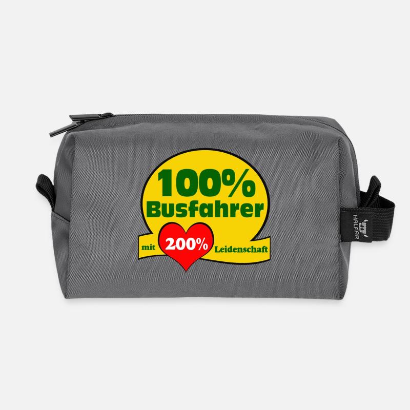 Busfahrer Bus Omnibus Kraftfahrer 100% (25) - Recycelte Kulturtasche - Anthrazit