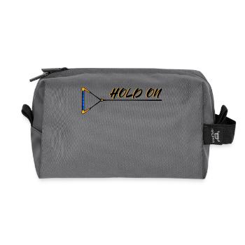 Wakesurf Wakeboard Déclaration Surf Kitesurfer - Trousse de toilette en tissu recyclé - anthracite - Devant