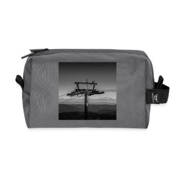 Pilier du téléphérique Feldberg Forêt-Noire Affiche Berg - Trousse de toilette en tissu recyclé - anthracite - Devant