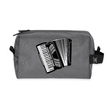 Instrument d’accordéon - Trousse de toilette en tissu recyclé - anthracite - Devant