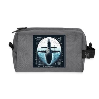 Submarine - Recycled Toiletry Zip Bag - anthracite - Front