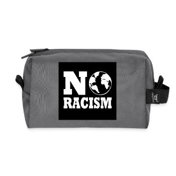 No racism - Recycelte Kulturtasche - Anthrazit - Vorne