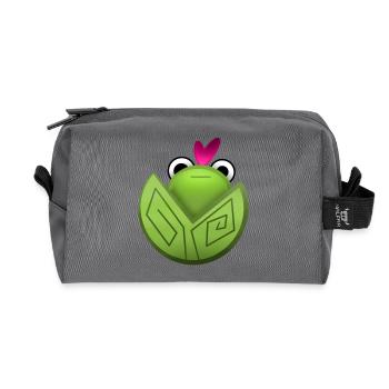 Crôa d'amour! - Recycelte Kulturtasche - Anthrazit - Vorne