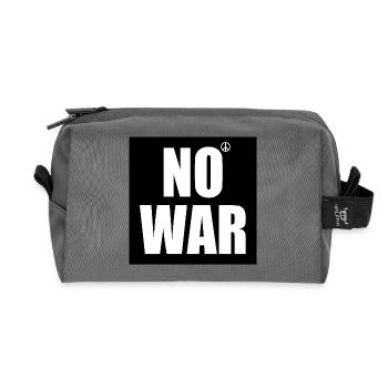No war - Recycelte Kulturtasche - Anthrazit - Vorne