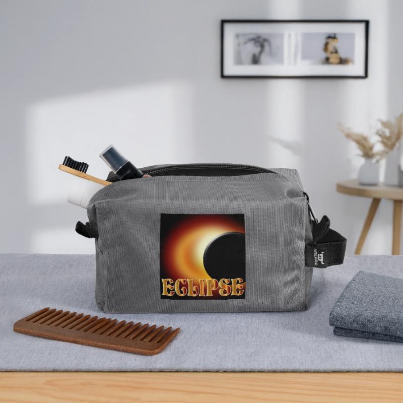SOLAR ECLIPSE ECLIPSE ASTRONOMY Recycled Toiletry Zip Bag