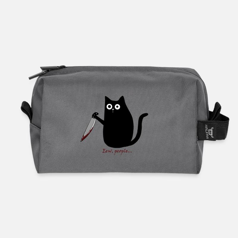 Eew, people... - Recycelte Kulturtasche - Anthrazit