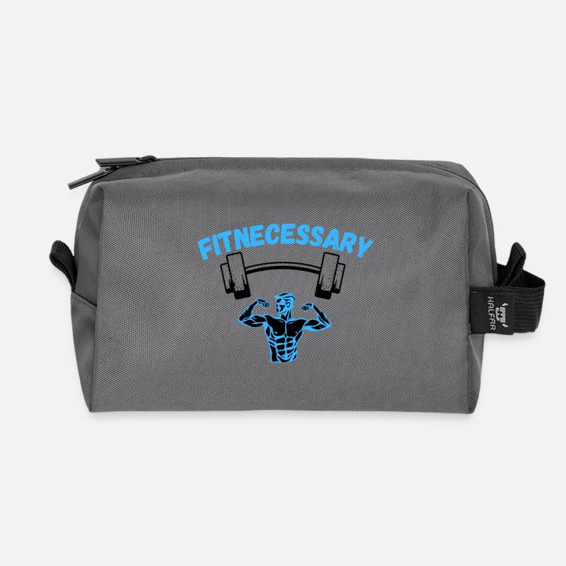 FitNecessary - Recycelte Kulturtasche - Anthrazit