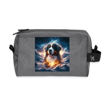 Berner Sennenhund - Recycelte Kulturtasche - Anthrazit - Vorne