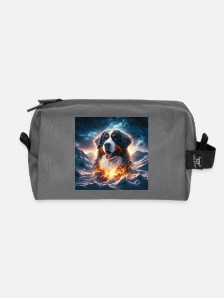 Berner Sennenhund - Recycelte Kulturtasche - Anthrazit