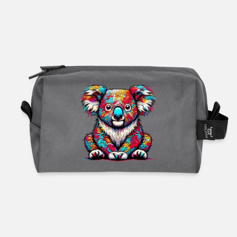 Koala - Recycelte Kulturtasche - Anthrazit