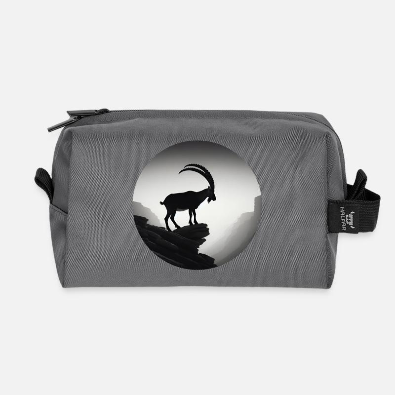 Capricorn - Recycled Toiletry Zip Bag - anthracite