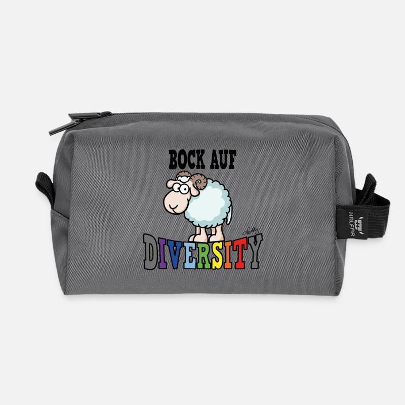 Bock auf Diversity - Recycelte Kulturtasche - Anthrazit