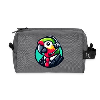 Parrot Professioneller Chat-Support - Recycelte Kulturtasche - Anthrazit - Vorne