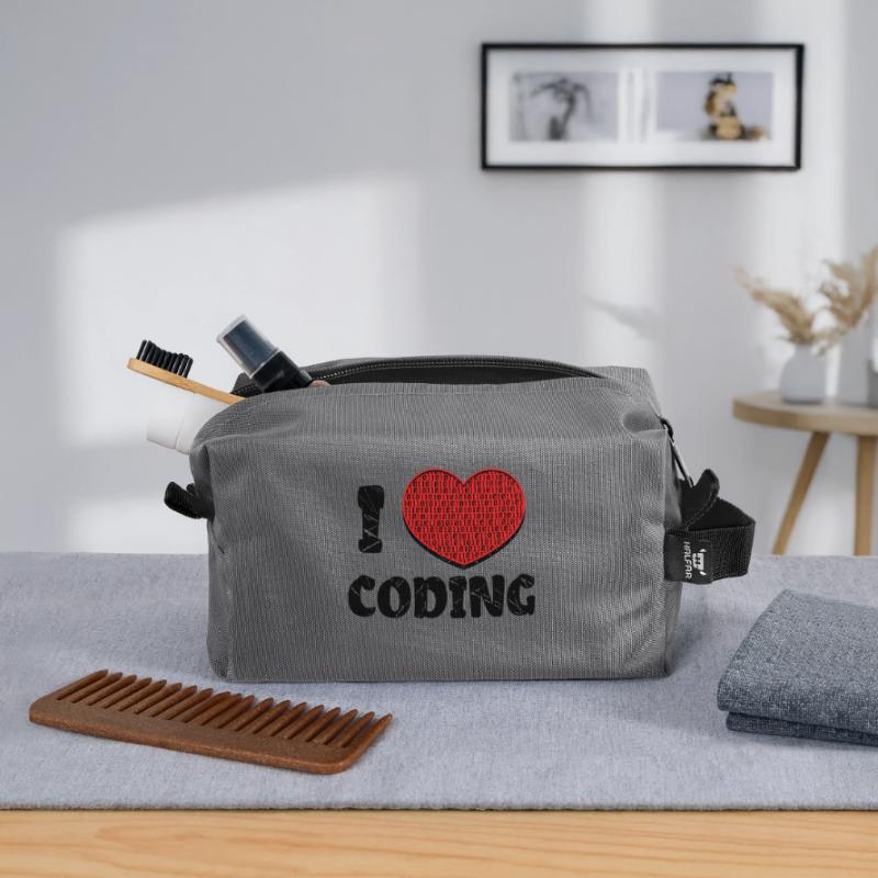 Code Developer Skripting Debug Herz Statement Recycelte Kulturtasche