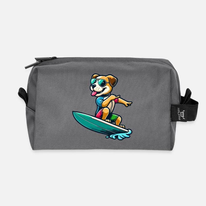 Wave Riding Buddy - Recycelte Kulturtasche - Anthrazit