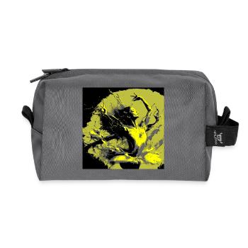 Danse Éclatante de Couleurs Néo-Expressionniste - Trousse de toilette en tissu recyclé - anthracite - Devant
