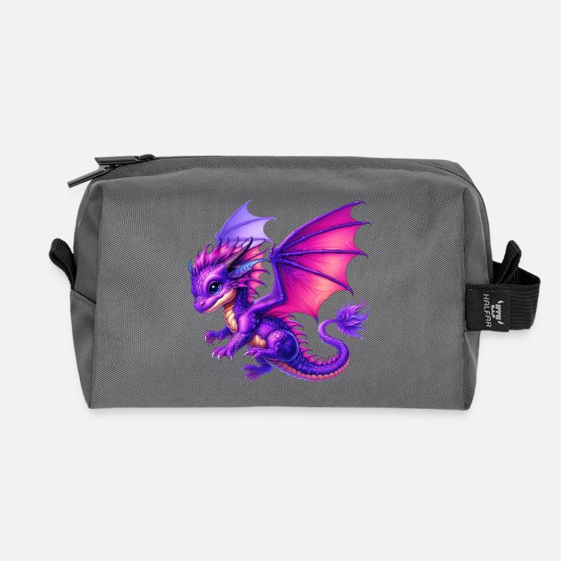 Drache - Recycelte Kulturtasche - Anthrazit