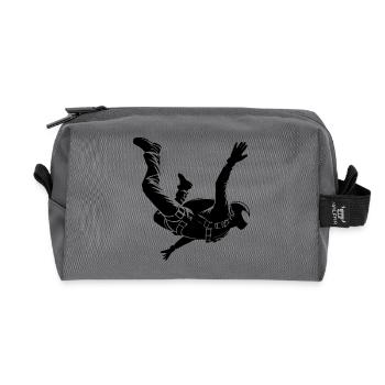 Parachutiste professionnel Parachutiste Parachutiste Jump - Trousse de toilette en tissu recyclé - anthracite - Devant