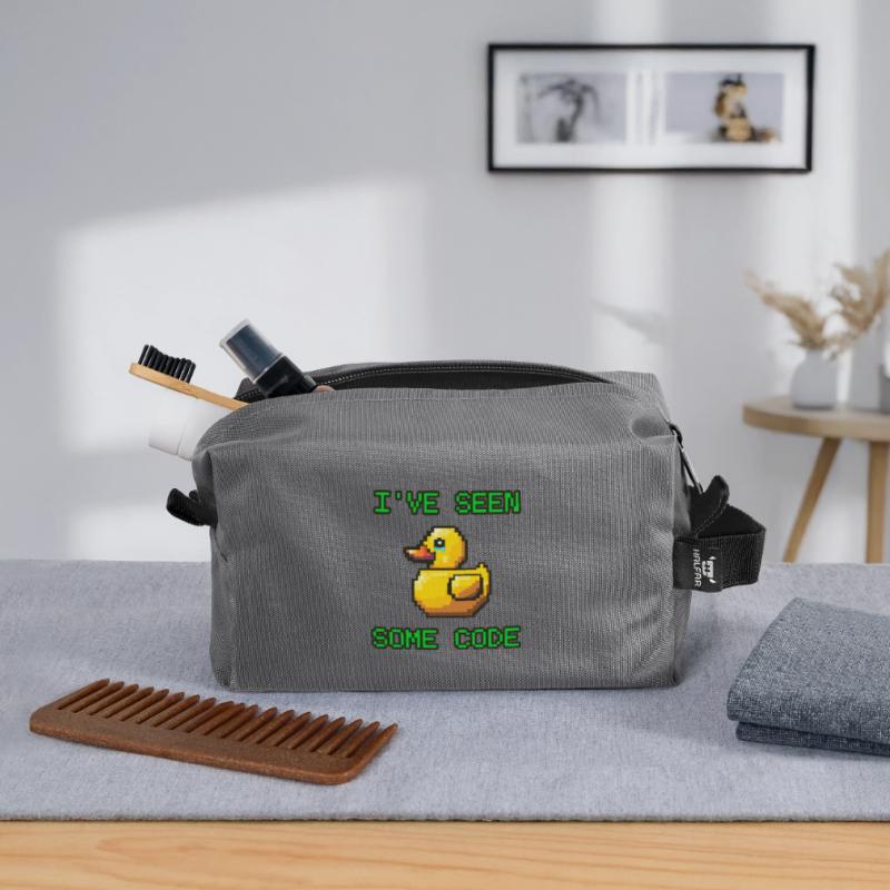 Pixel Duck I’ve Seen Some Code Recycled Toiletry Zip Bag