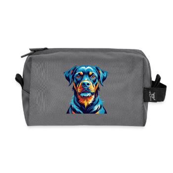 Jamthund Hunderasse Bunter Cartoon Kawaii - Recycelte Kulturtasche - Anthrazit - Vorne