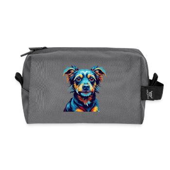 Tyroler Bracke Hunderasse Bunte Karikatur Kawaii - Recycelte Kulturtasche - Anthrazit - Vorne