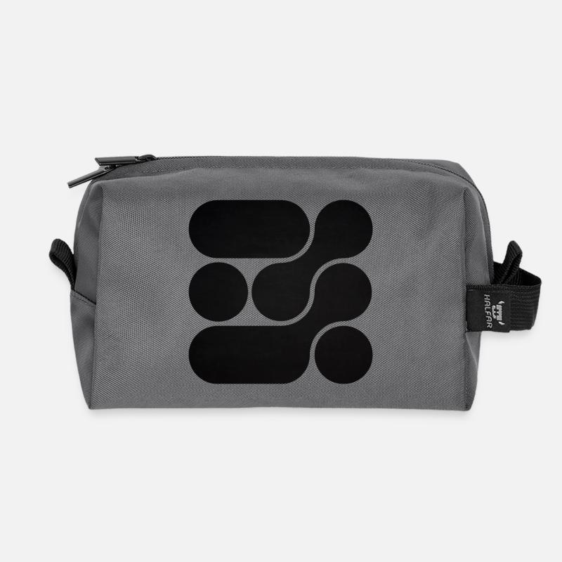 OCHOOO - Black - Recycled Toiletry Zip Bag - anthracite