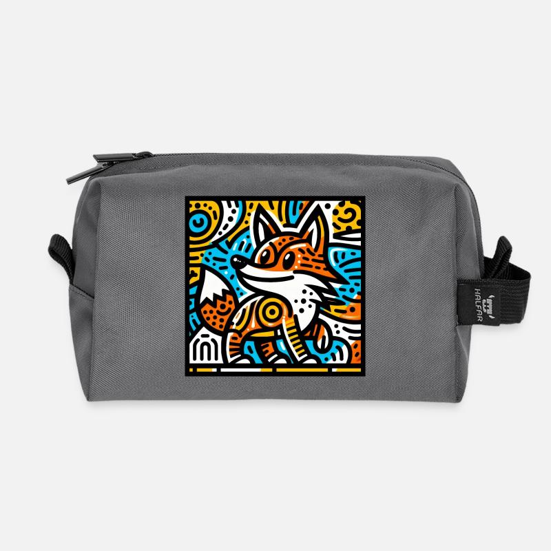 Fuchs - Recycelte Kulturtasche - Anthrazit