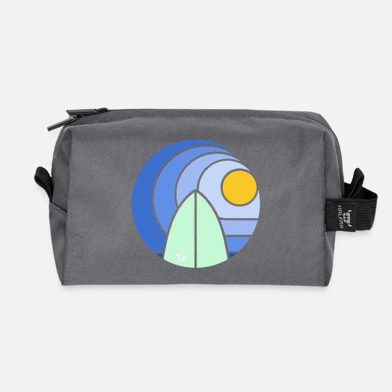 Surf Sundowner III (clean) - Recycelte Kulturtasche - Anthrazit