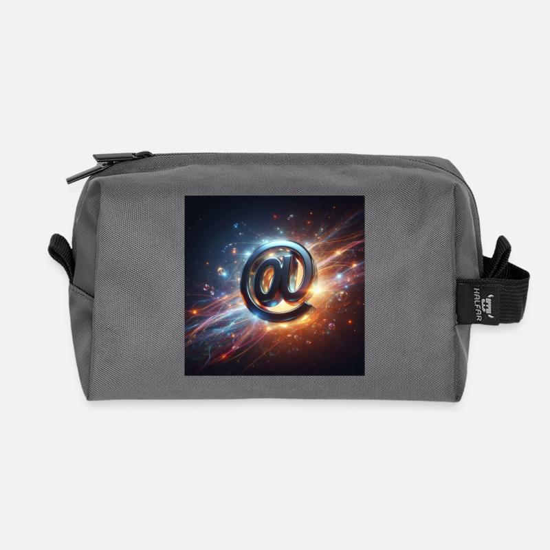 Symbol 1 - Recycled Toiletry Zip Bag - anthracite