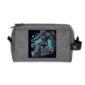 Analogo Vibes KI Roboter Kunst - Recycelte Kulturtasche - Anthrazit - Vorne