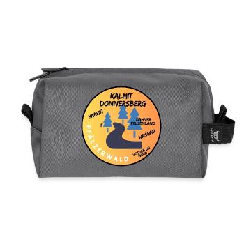 Palatinate Trip - Recycled Toiletry Zip Bag - anthracite - Front