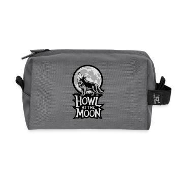 Vollmond – Howl at the Moon - Recycelte Kulturtasche - Anthrazit - Vorne