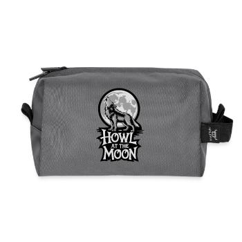 Vollmond – Howl at the Moon - Recycelte Kulturtasche - Anthrazit - Vorne