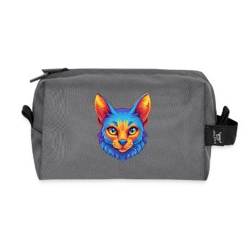 Australische Nebelkatze Rasse Karikatur Kawaii Tier Pe - Recycelte Kulturtasche - Anthrazit - Vorne