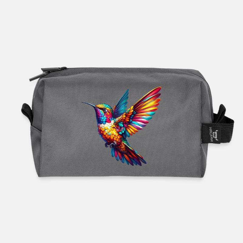 Kolibri - Recycelte Kulturtasche - Anthrazit