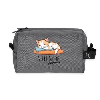 Mode veille activé - Trousse de toilette en tissu recyclé - anthracite - Devant