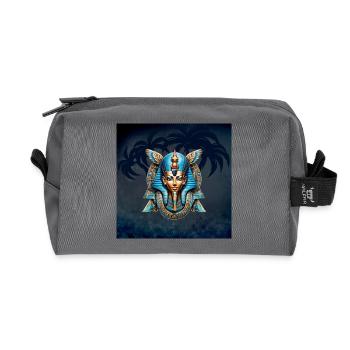 Die Essenz Ägyptens. Ägypterin - Recycelte Kulturtasche - Anthrazit - Vorne