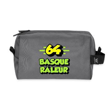 basque râleur - Trousse de toilette en tissu recyclé - anthracite - Devant