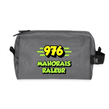 Mahorais râleur - Trousse de toilette en tissu recyclé - anthracite - Devant