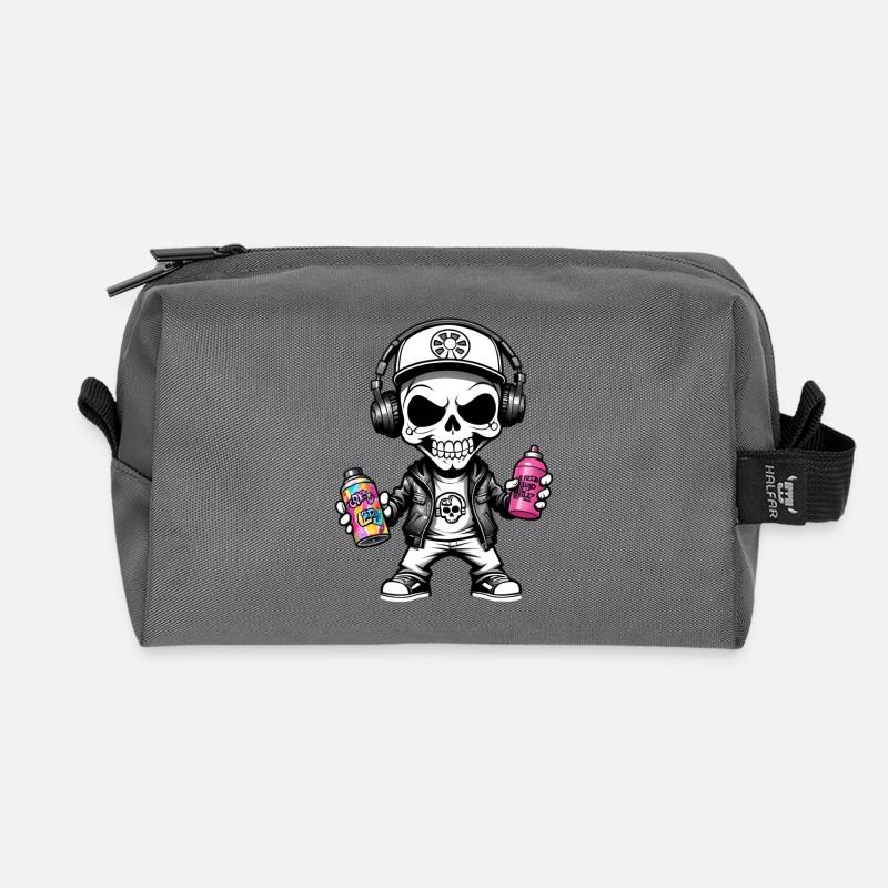 Graffiti Sprayer - Recycelte Kulturtasche - Anthrazit