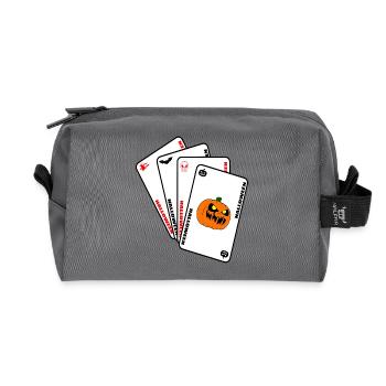 Halloween-Karten - Recycelte Kulturtasche - Anthrazit - Vorne
