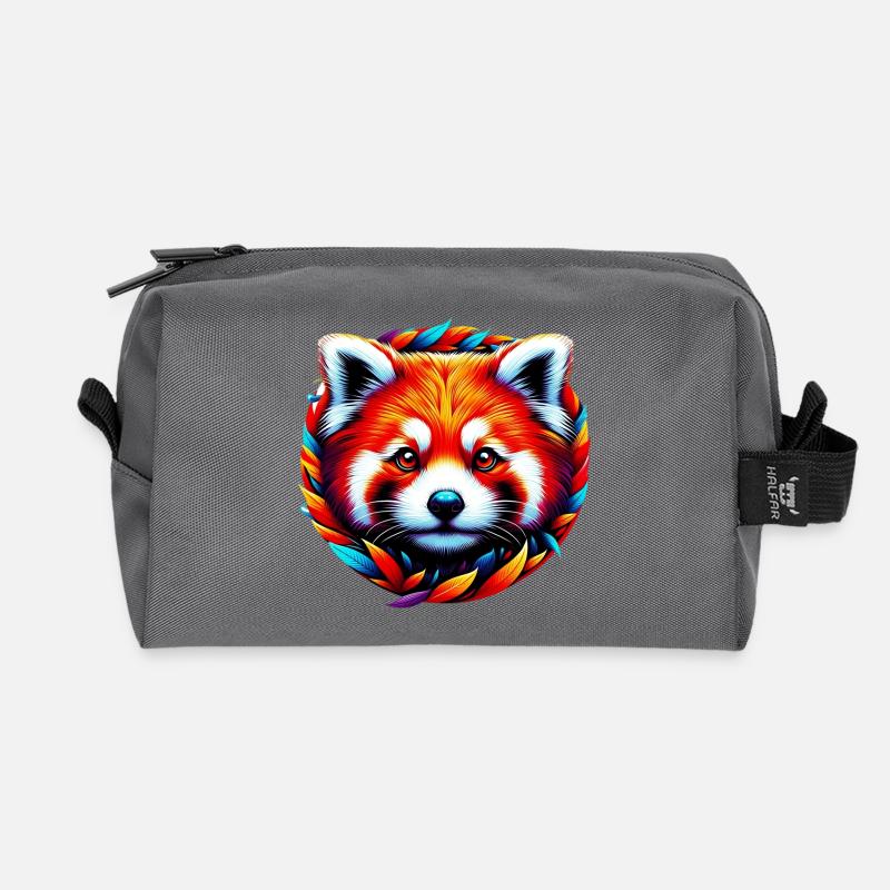 Kleiner Panda - Recycelte Kulturtasche - Anthrazit