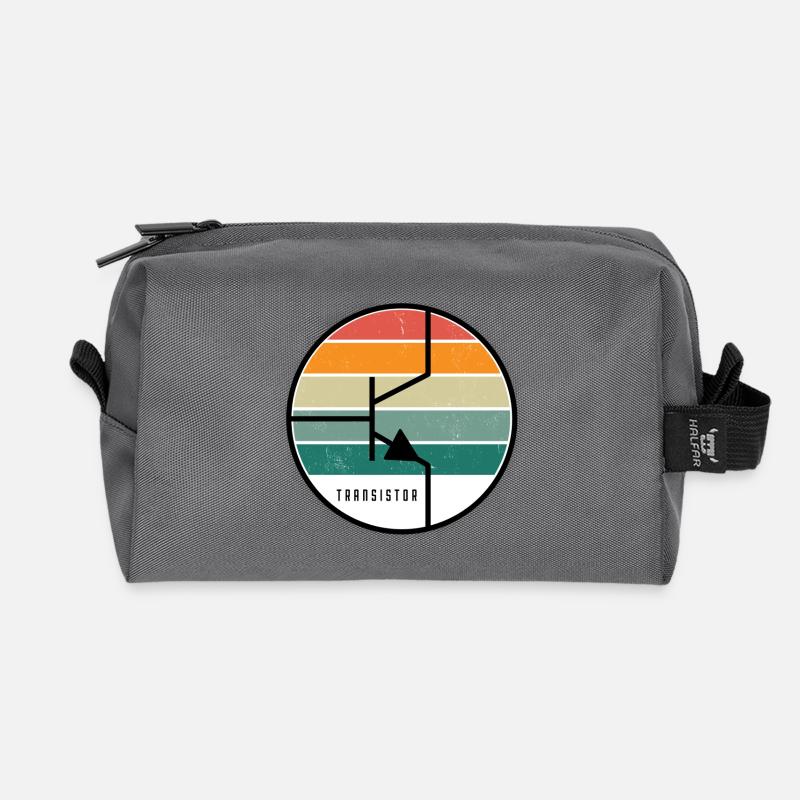 Transistor - Recycled Toiletry Zip Bag - anthracite