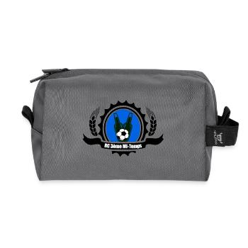RC 3rd Half - Recycled Toiletry Zip Bag - anthracite - Front
