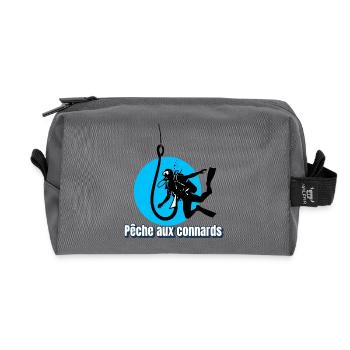 Pêche aux connards - Trousse de toilette en tissu recyclé - anthracite - Devant