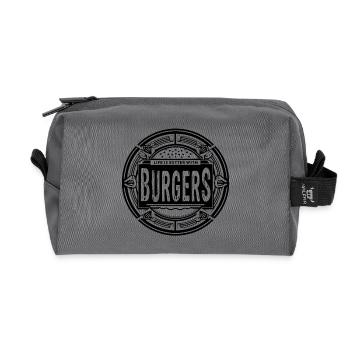 life is better with burgers - Recycelte Kulturtasche - Anthrazit - Vorne